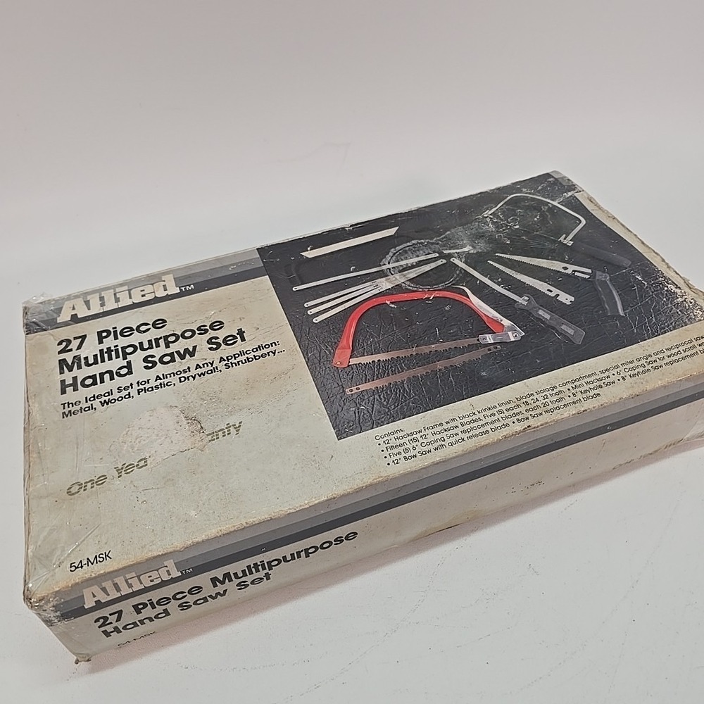 Allied 27pc Multipurpose Hand Saw Set 54-MSK NOS